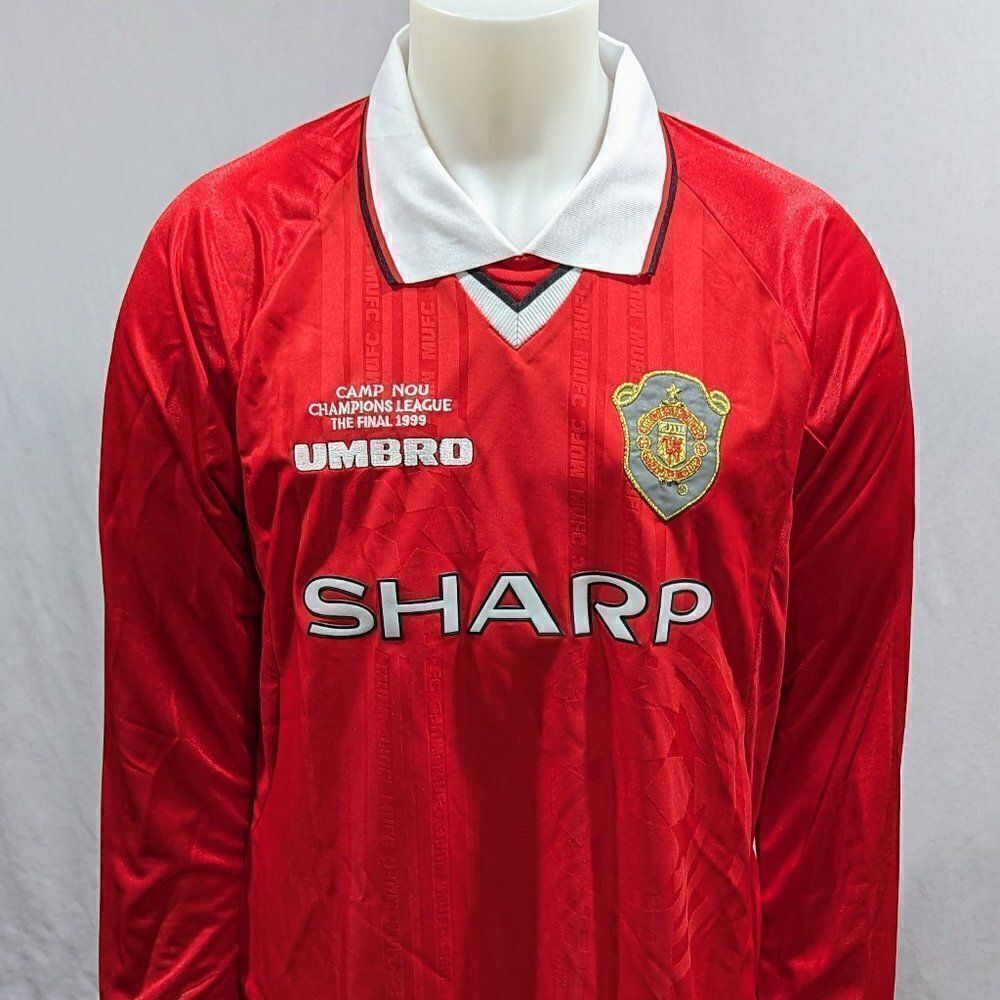 BNWT Manchester‎ United Umbro Champions league Long sleeve Jersey